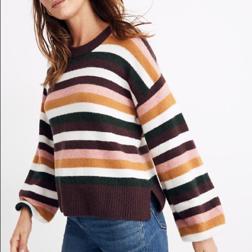 Madewell Striped Payton Sweater NWT